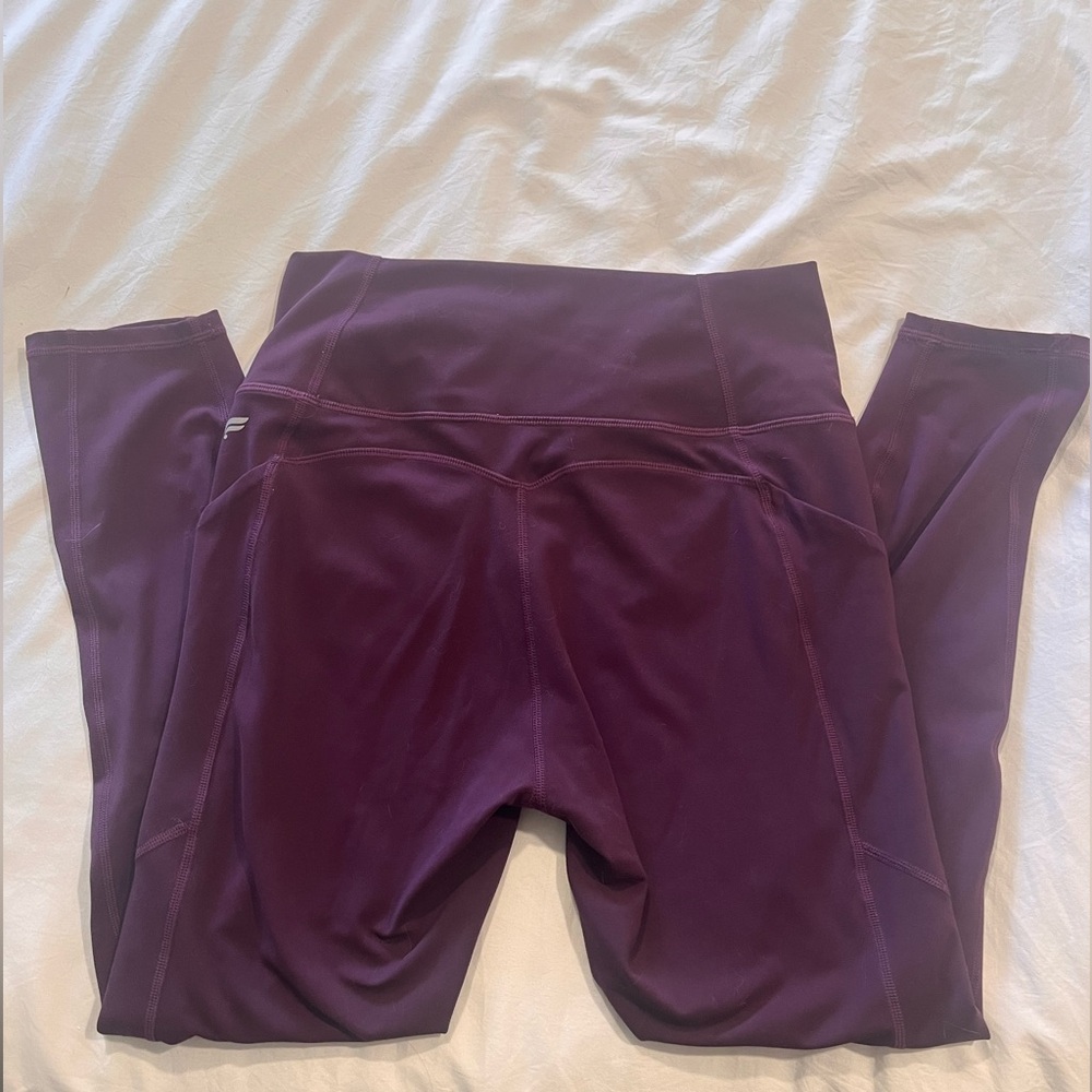 Womens Maroon Fabletics 7/8 legging size S